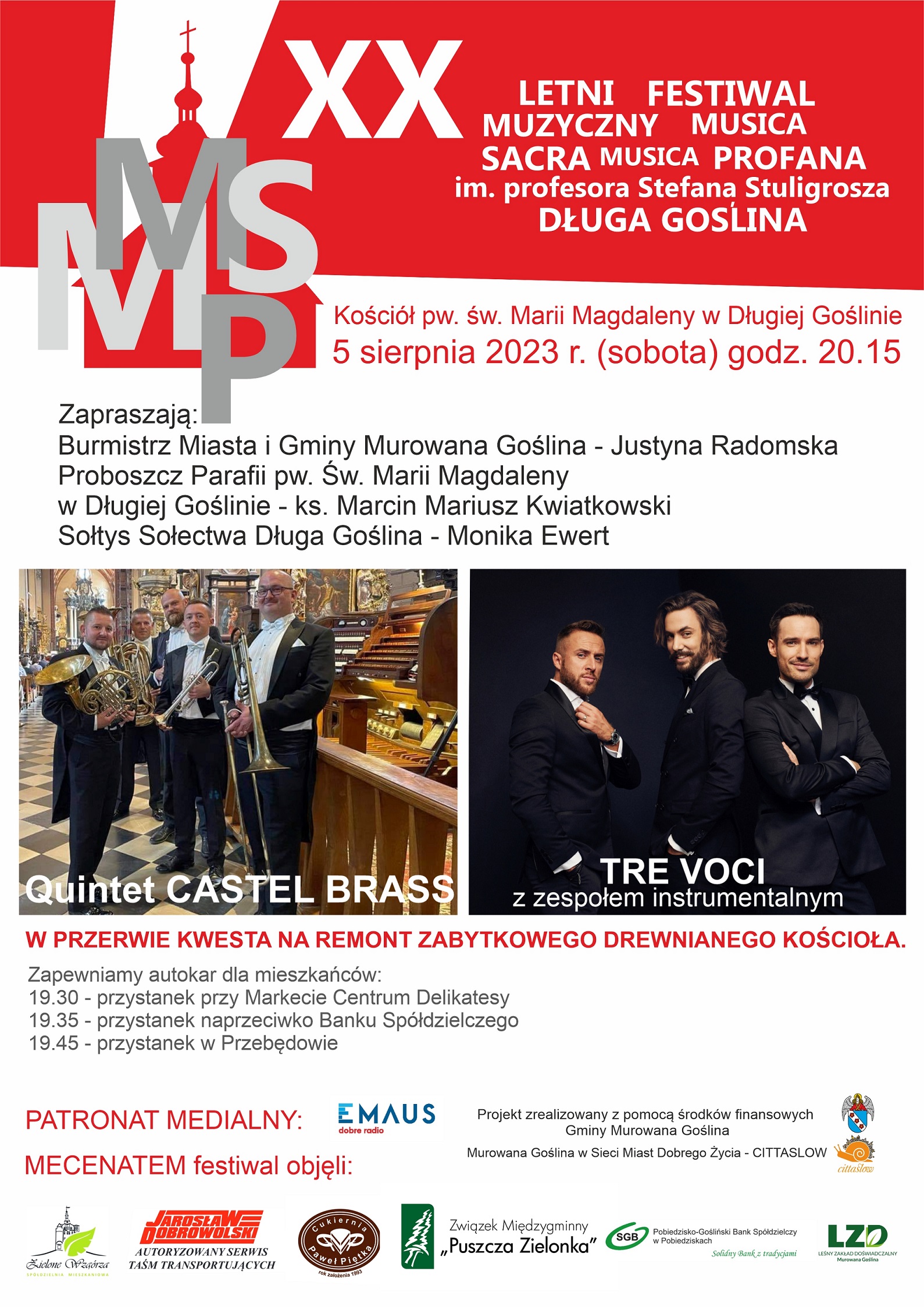 XX Letni Festiwal Muzyczny Musica Sacra Musica Profana